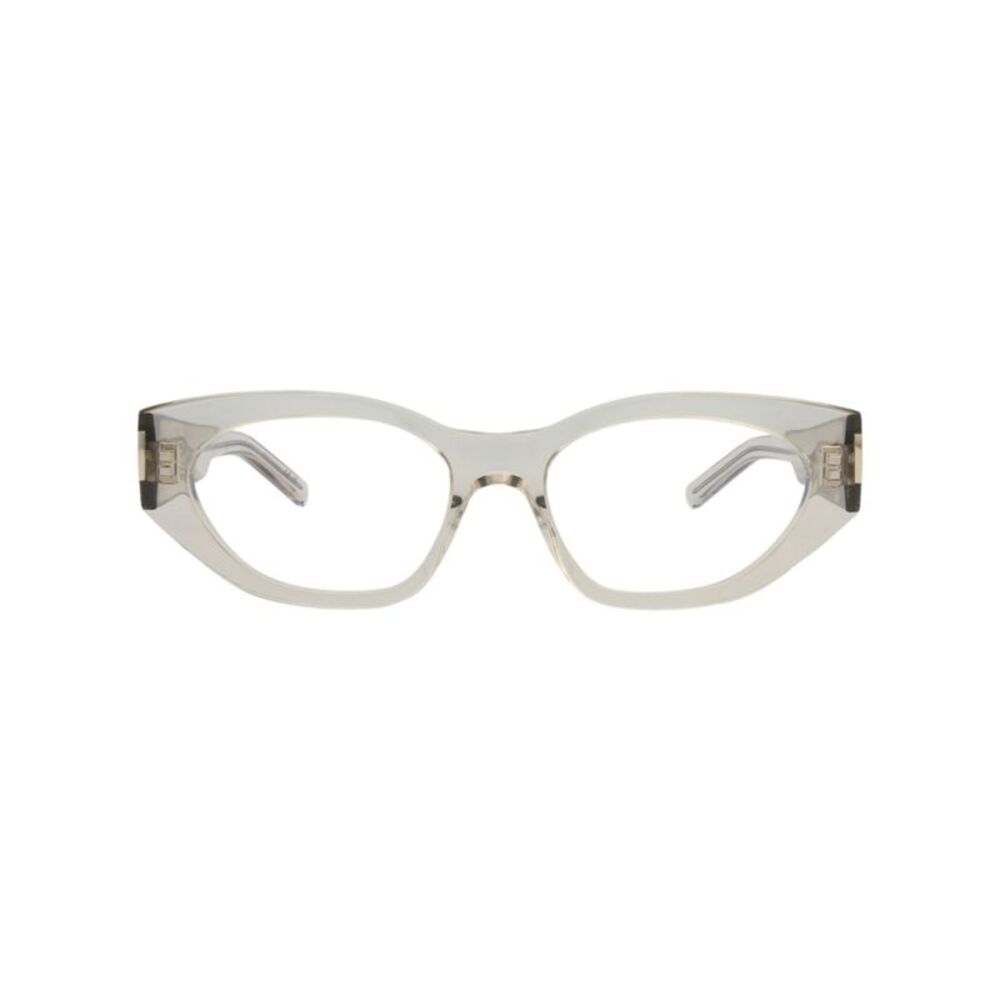 Saint Laurent Cat Eye-Frame Recycled Acetate Optical Frames Beige Womens